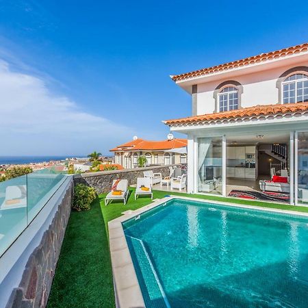 Luxury White Villa With Sea View, Heated Pool Адехе Екстер'єр фото